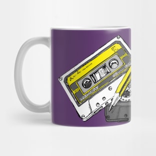 Cassette Pencil Old Memory Mug